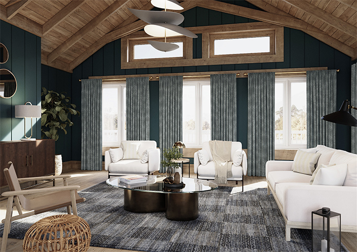 Florence Faux Suede, Mid Grey - Made to Measure Curtains - Image 7